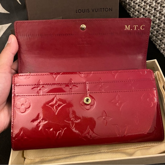 Louis Vuitton Sarah Wallet Monogram Vernis - pre owned - Picture 4 of 8